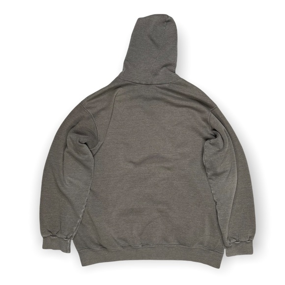 Vintage Nike Hoodie Taupe Center Swoosh Spell Out - Picture 3 of 5